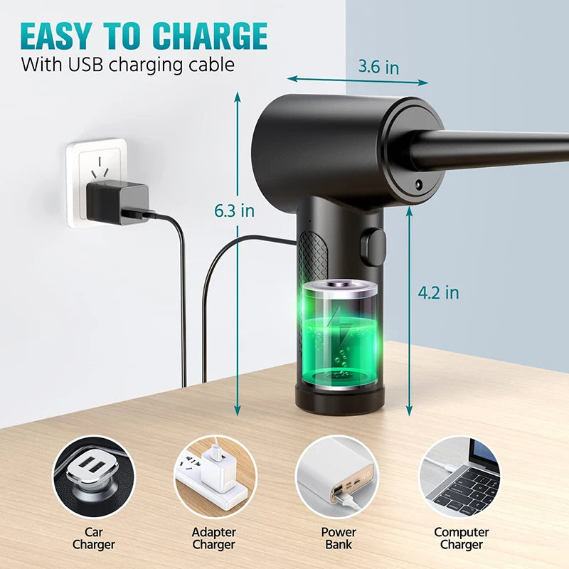 CORDLESS AIR DUSTER RECHARGEABLE CLEANER