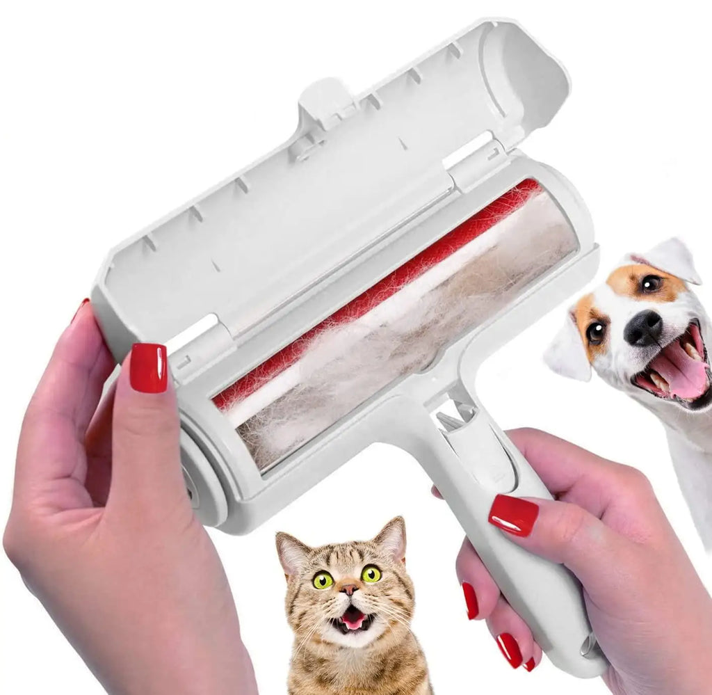 REUSABLE Pet Remover Roller - self-cleaning Dog & Cat Fur Cleanert